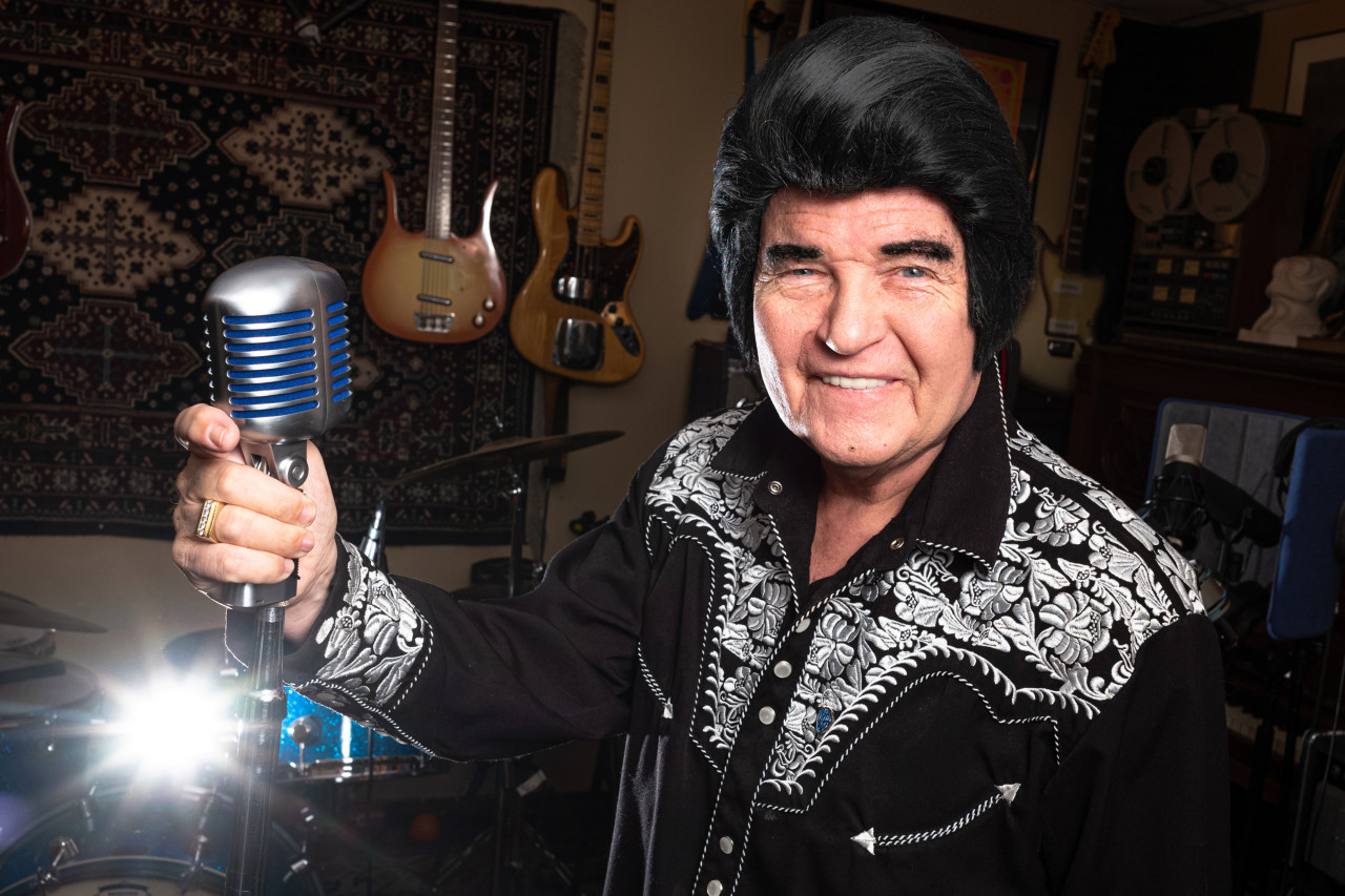 Jimmy Angel, an 85-year-old ’50s rock 'n roll singer who got signed as an Elvis-style performer in Memphis and then sang in Japan for a few decades. Angel is now back in Los Angeles with a new album called “Love Forever”. (Photo by David Crane, Los Angeles Daily News/SCNG)